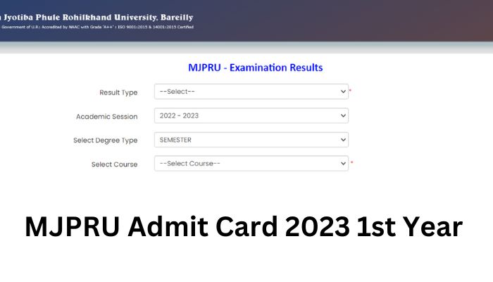 MJPRU Admit Card 2023 1st Year