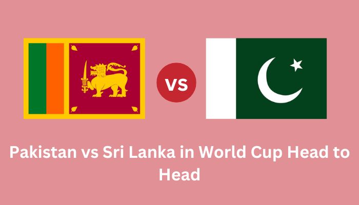 Pakistan vs Sri Lanka in World Cup Head to Head