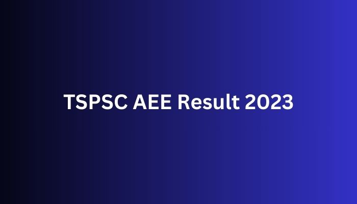 TSPSC AEE Result 2023