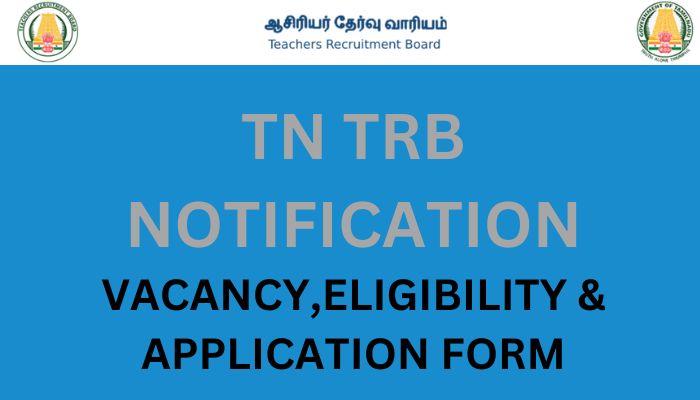 TN TRB Vacancy Notification 2023