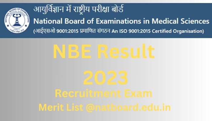 NBE Result 2023