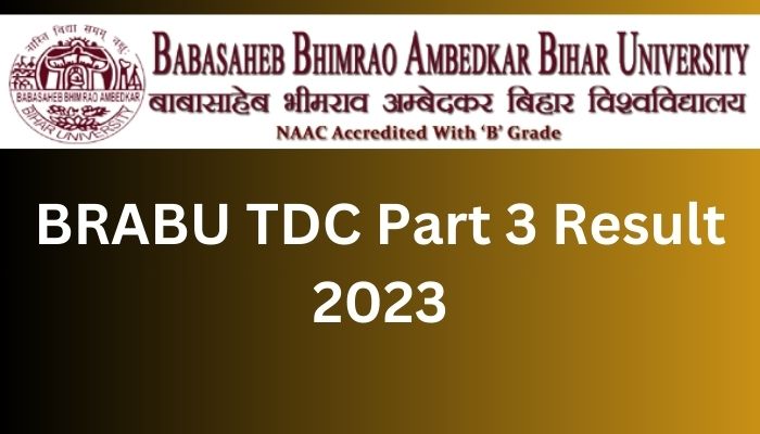 BRABU TDC Part 3 Result 2023