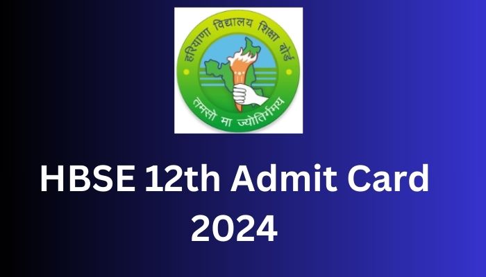 HBSE 12th Admit Card 2024