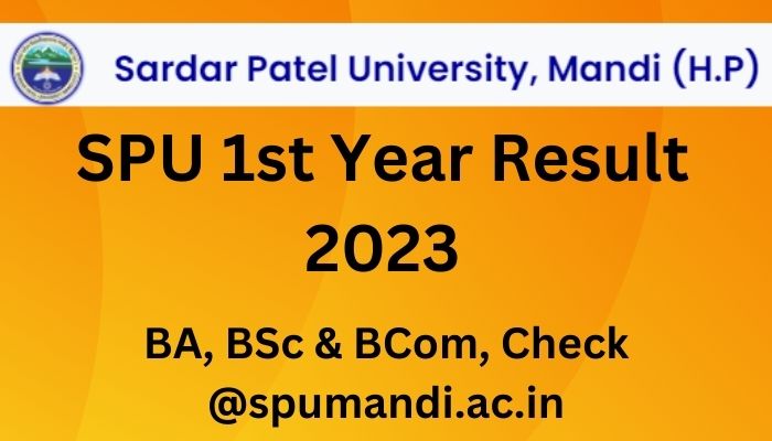 SPU 1st Year Result 2023
